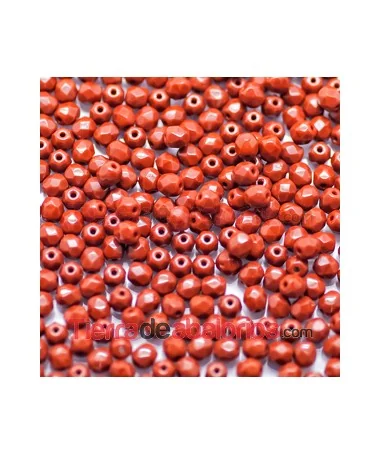 Facetada 4mm Opaque Brown Facetada 4mm Opaque Brown