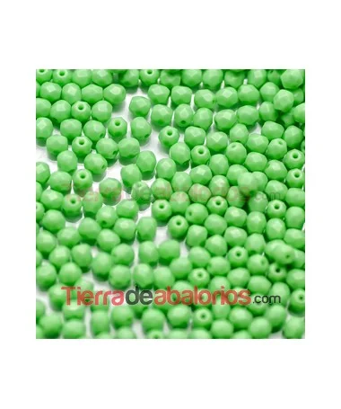 Facetada 4mm Opaque Spring Green Facetada 4mm Opaque Spring Green