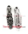 Conector 45x12mm Virgen de Monserrat, Plateada