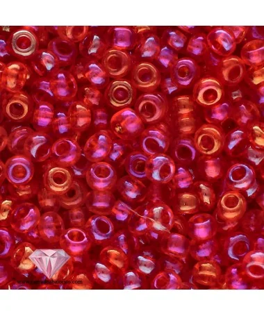 Rocalla 9/0 Rojo Irisado