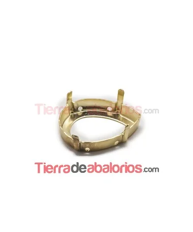Engaste Pear 25x18mm, Dorado