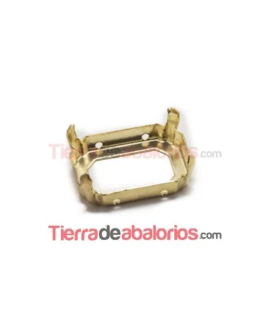 Engaste Octagono 25x18mm, Dorado