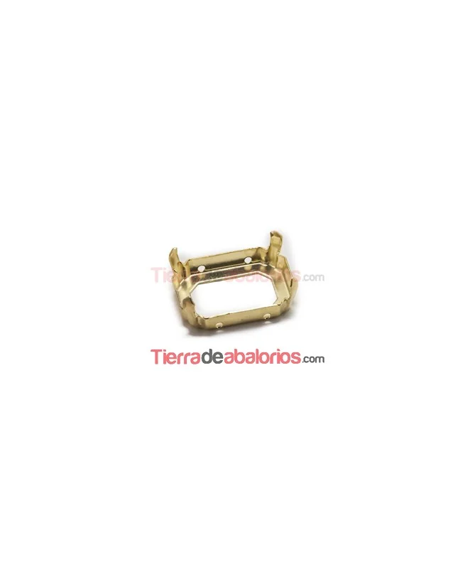 Engaste Octagono 25x18mm, Dorado