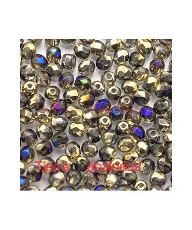 Facetada 4mm California Blue