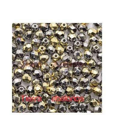 Facetada 4mm California Graphite