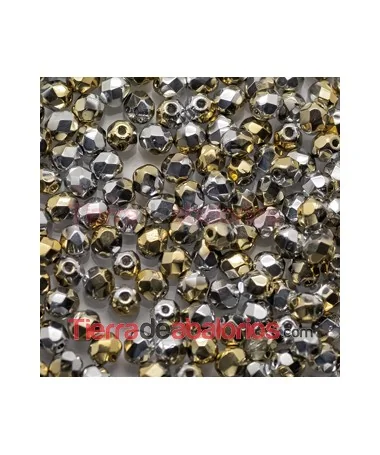 Facetada 4mm California Silver