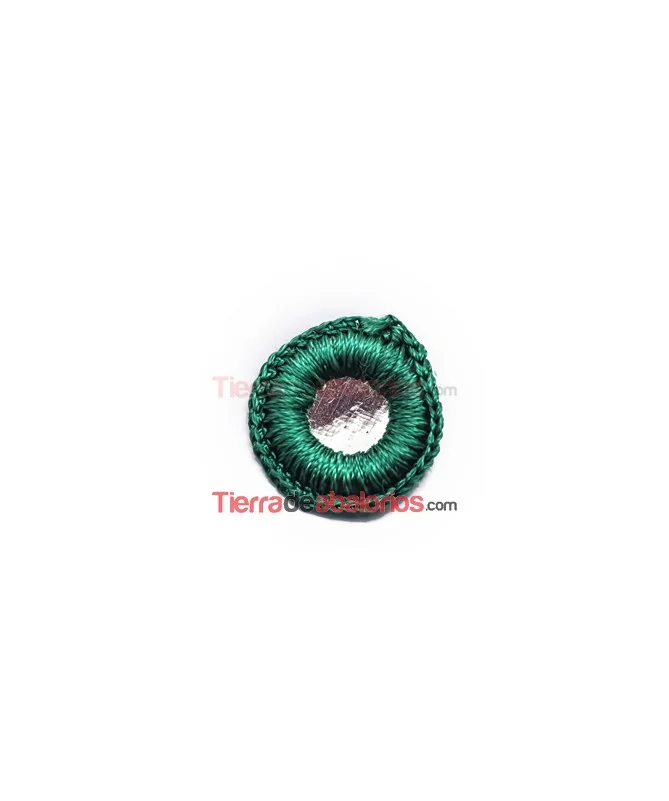 Espejo Bordado 21mm Verde
