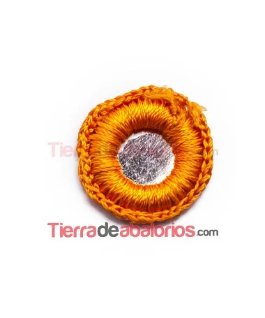 Espejo Bordado 21mm Naranja
