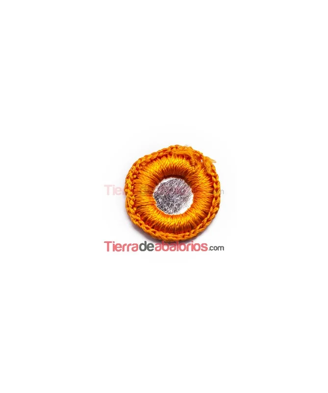 Espejo Bordado 21mm Naranja