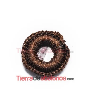 Espejo Bordado 21mm Marrón