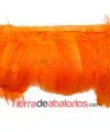 Fleco de Pluma de Oca 9cm Naranja (1 metro)