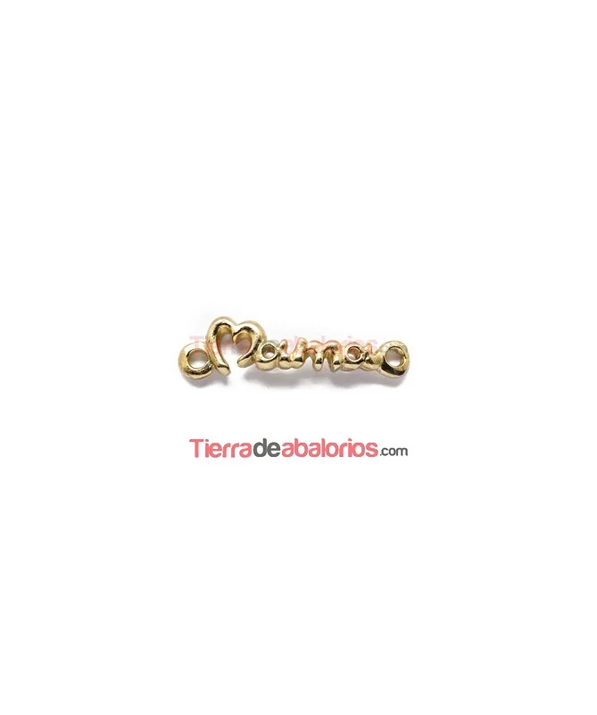 Conector Curvado Mamá 38x10mm, Dorado