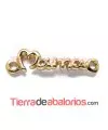Conector Curvado Mamá 38x10mm, Dorado