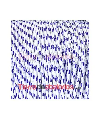 Cordón Náutico 5mm Blanco y Violeta