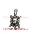 Colgante Tortuga Galápagos 21x10mm, Plateado