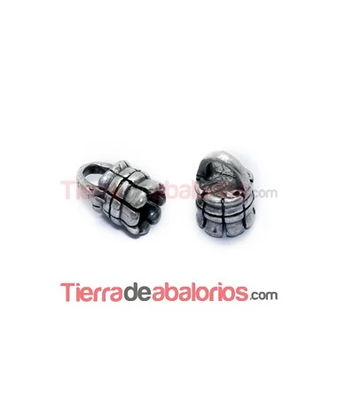 Terminal 13x8mm Agujero 5mm, Plata Vieja Terminal 13x8mm Agujero 5mm, Plata Vieja