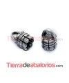 Terminal 13x8mm Agujero 5mm, Plata Vieja