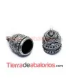 Terminal 16x10mm Agujero 7mm, Plata Vieja