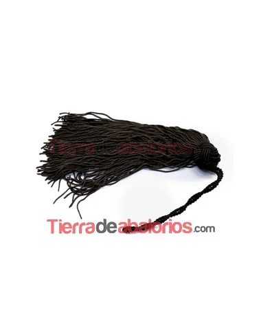 Borla Cuquillo con Bola Nudos 12cm Marrón Chocolate