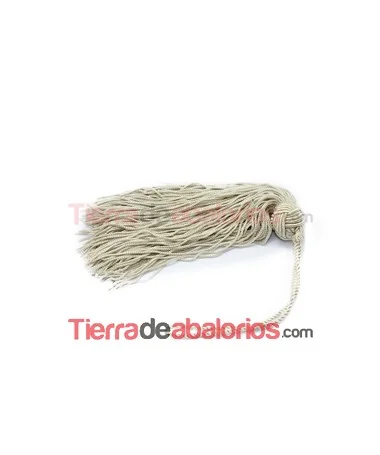 Borla Cuquillo con Bola Nudos 12cm Beige
