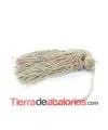 Borla Cuquillo con Bola Nudos 12cm Beige