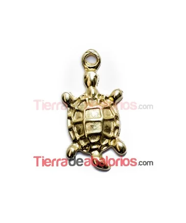Colgante Tortuga Galápagos 31x10mm, Dorado