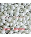 Facetada 4mm Opaque Silk White Matte