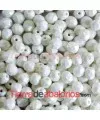 Facetada 4mm Opaque Silk White Matte