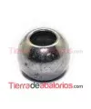 Bola 14x5mm agujero 5mm, Plateada