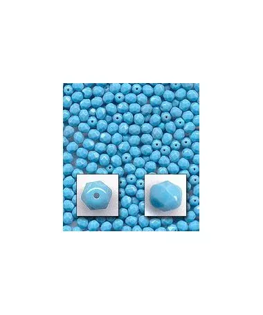 Facetada 3mm Turquesa Opaco