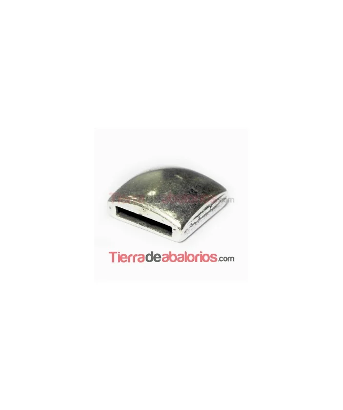Pasador Cuadrado Liso 18x18mm, Agujero 13x3mm Plateada
