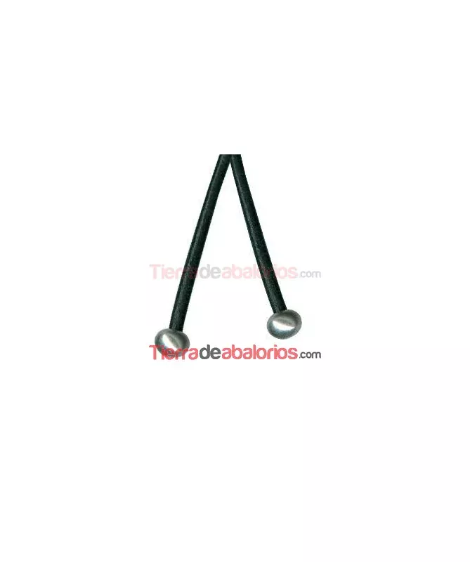Bola Terminal 5x3,5mm Agujero 2,2mm, Plateada