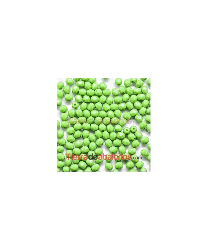 Facetada 4mm Verde Opaco