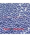 Facetada 4mm Opaque Blue Ceramic Look