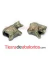 Entrepieza Regaliz Oso 25x19mm Agujero 11x8mm, Oro Viejo