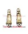 Conector Niña Comunión 29x10mm con Anillas, Dorado