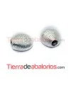 Terminal Rayado 17x15mm Agujero 5mm, Plateado