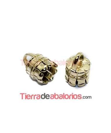 Terminal 16x12mm Agujero 7,5mm, Dorado
