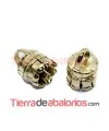 Terminal 16x12mm Agujero 7,5mm, Dorado