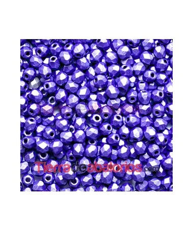 Facetada 3mm Metallic Purple Mate