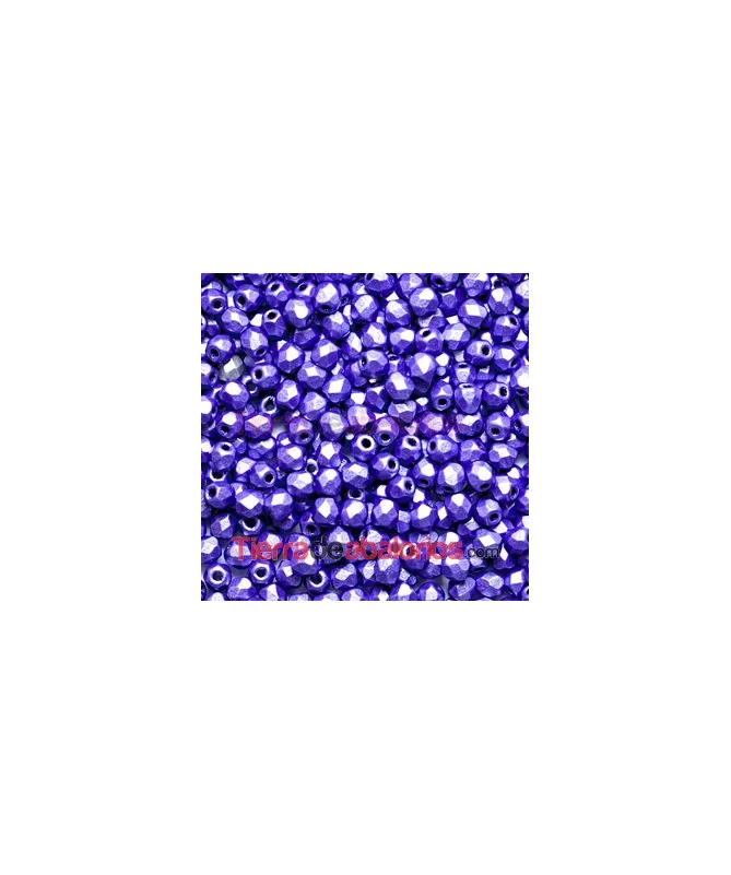 Facetada 3mm Metallic Purple Mate