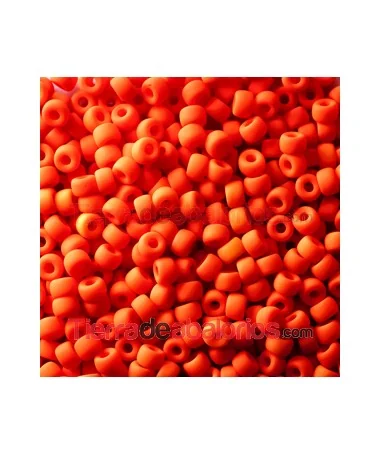 Rocalla Matubo 8/0 Orange Neón Mate Rocalla Matubo 8/0 Orange Neón Mate