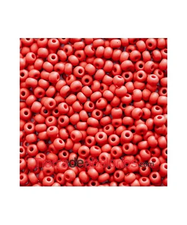 Rocalla 6/0 Rojo Cereza Mate