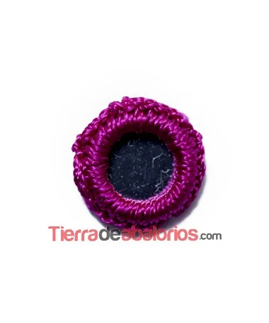 Espejo Bordado 21mm Fucsia Espejo Bordado 21mm Fucsia