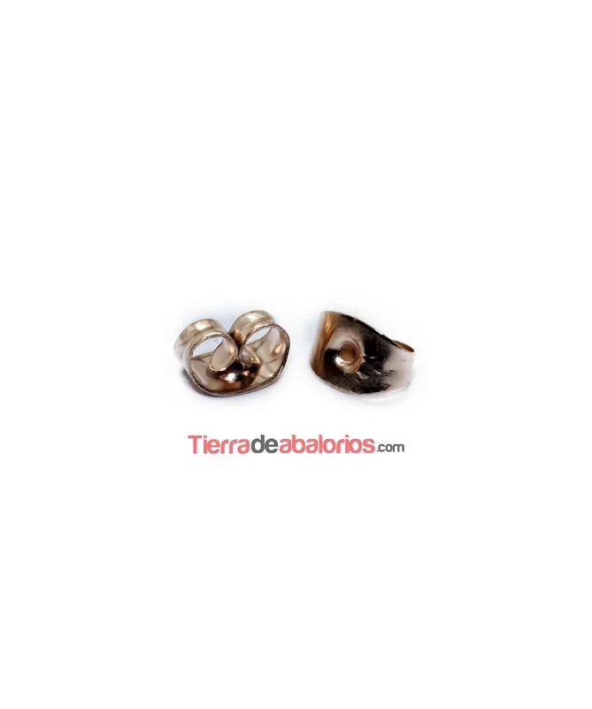 Presión para Pendiente 4,5x6x5mm Acero Baño Oro Rosa Presión para Pendiente 4,5x6x5mm Acero Baño Oro Rosa