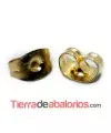 Presión para Pendiente 4,5x6x5mm Acero Baño Oro