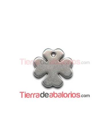 Colgante Trébol 4 Hojas 20mm, Plateado