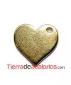 Colgante Corazón 20x19mm, Dorado