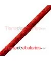 Cordón de Corcho 5mm Rojo Coral (1mt)