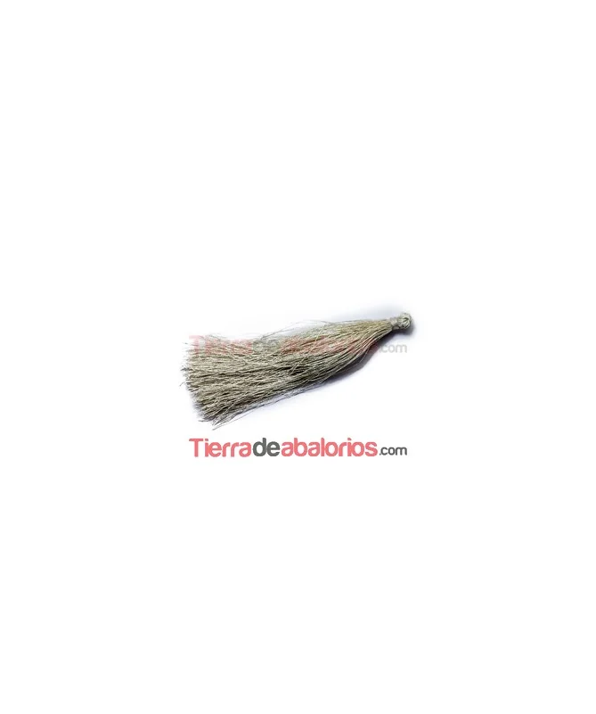 Borla de Poliester 90mm Beige
